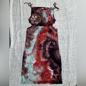 Earthbound Bohemian Maxi Dress (CUT OUT SIDE)